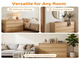 6 Dresser for Bedroom, Modern 6 Drawer Dresser with Spacious Countertop, Wood Storage Cabinet with W3204P484603