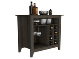 Bar Cabinet, One Open Drawer, One Open Shelf, Carbon Espresso B097133097