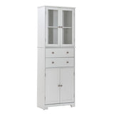 67" Tall Kitchen Pantry Cabinet with Doors and Shelves Large Stand Up Pantry Storage Cabinet with W3417P321849