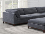 Modular Living Room Furniture Corner Wedge Ash Chenille Fabric 1pc Cushion Wedge Sofa Couch. B011104328