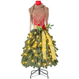 ZUN 5 FT Pre-lit Mannequin Artificial Christmas Tree Dress Form 99641371