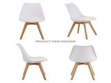 Set of four dining chairs, medieval modern style dining chairs for kitchen and dining room, with W3851P457787