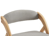 2 Pack Wooden Folding Chairs with Padded Seat and Back, Modern Dining Chairs Extra Chair for Guests 21201995
