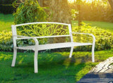 50" Iron Outdoor Courtyard Decoration Park Leisure Bench 33511876