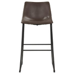 ZUN Brown and Black Armless Bar Stool B062P153515