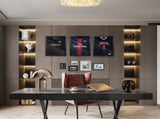 Shirt Display Frame With UV Resistant Acrylic and Hanger, Wall Mounted Baseball Basketball Football 20453912