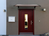 100 x 96cm Household Application Door & Window Rain Cover Eaves Brown Board & 48053993