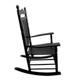 BALCONY PORCH ADULT ROCKING CHAIR-BLACK W49540382