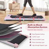 ZUN 2 in 1 Under Desk Electric Treadmill 2.5HP, Remote Control, Display, Walking Jogging Running Machine MS299246AAH