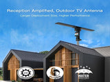 10000 110V 40-860MHz 203dB 350&degRotation UV Dual-band Outdoor Antenna Black 85859072