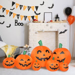 ZUN 7ft Classic 7pcs LED String Lights 7pcs Pumpkin Inflatable Halloween Decoration 97344251