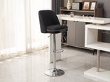 Counter Height Swivel Bar Stools Set of 2, 360&deg Swivel Upholstered Barstools with Back and Metal W2200P243709