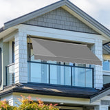 118.1"D x 47.2"W x"H Retractable Awning Grey 34819302