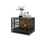 ZUN Dog Crate Furniture, 32.67 Inches Kennel fors up to 70 lb, with Removable Tray, Heavy-Duty W1120P147133