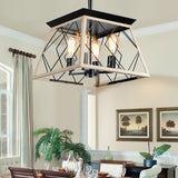 4-Light Farmhouse Chandeliers For Dining Room Oak NEW SKU W1340P206639 W134070875
