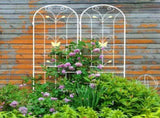 4 Pack Metal Garden Trellis 86.7" x 19.7" Rustproof Trellis for Climbing Plants Outdoor Flower W1586P151252