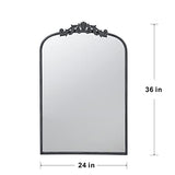 24" x 36" Classic Design Mirror with and Baroque Inspired Frame for Bathroom, Entryway Console Lean W2078123591