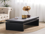 Modern Coffee Table, Black Wooden Coffee Table, Rectangle Cocktail Tea Table for Living Room, 47.6" W2729P198990