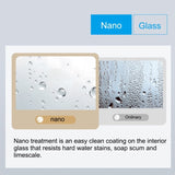 Bypass shower door, sliding door, with 5/16" tempered glass and Brushed Nickel finish 6074 W2122P179445