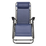 ZUN Infinity Zero Gravity Chair Pack 2, Outdoor Lounge Patio Chairs with Pillow and Utility Tray 15690452