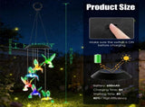 2PCS Hummingbird Solar Winds with Color Changing LED Lights, Waterproof Solar Powered Wind 25973802