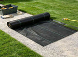 3' x 300' Heavy Duty Weed Barrier Landscape Fabric, Woven PP Geotextile Ground Cover for Driveways 42465416