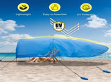 Extra-large camping beach tent suitable for 4-8 people, UV protection, comes with ground spikes and 60056679