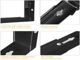 L-Shaped Microwave Wall Mount Shelf, Rust Resistant Carbon Steel Bracket with 35KG Weight Capacity, 70263892