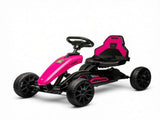 Pink Kids Pedal Go Kart Swing Axle & Shock-Absorbing Wheels, Promote Kids Physical Exercise While 91749377