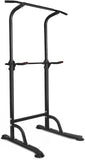 ZUN Sport Power Tower Workout Dip Station Pull Up Bar, Height Adjustable Multi-Function Dip Stand for 54732473