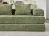 Comfy Convertible Folding Mattress Couch, Floor Bed, Chenille Floor with Armrest, Floor W1143P330251