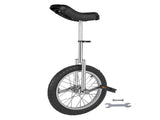 Height Adjustable Unicycle, 16 Inch Wheel Monocycle for Balance Exercise, Easy Assembly Singe Wheel 39856103
