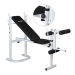 ZUN Weight Bench with Adjustable Workout Bench and Barbell Rack and Leg Developer, Foldable Weight Bench 25252986