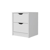 Dillon 2 Drawers Nightstand, Bedside Table with Storage B128P148695