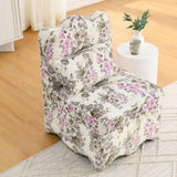 ZUN Flannel single dining chair with soft seat cushion and backrest, no armrests, matching pillow can be W487P221664