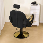 ZUN 360&deg; Swivel Reclining Salon Barber Chair with Heavy Duty Hydraulic Pump for Hair Stylists Home W676P187967