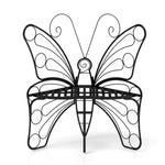 ZUN Modern Butterfly Cast Metal Garden Bench, Outdoor Bench Patio Seat, Park Bench Outdoor Seating for W2167P190141