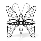 ZUN Modern Butterfly Cast Metal Garden Bench, Outdoor Bench Patio Seat, Park Bench Outdoor Seating for W2167P190141