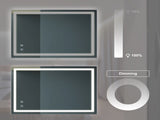 32x24inch Bathroom Led Classy Vanity Mirror with focused backplane,High Lumen,Dimmable Touch,Wall W1992P210431