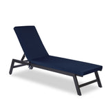 ZUN Outdoor Lounge Chair Cushion Replacement Patio Funiture Seat Cushion Chaise Lounge Cushion（NAVY BLUE 43321948