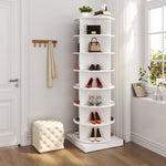 ZUN new 360 Rotating shoe cabinet 7 layers Holds Up to 28 Paris of Shoes W1320P156770