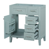 30" Bathroom Vanity without Sink, Cabinet Base Only, Bathroom Cabinet with Drawers, Solid Frame and WF321000AAF
