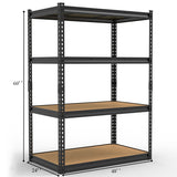 4-layer adjustable shelf spacing, gourd-shaped perforation, rubber mallet with gloves, display rack, 75189929
