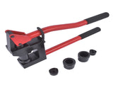 Red Manual Knockout Hole Punch Driver Kits Lever Sheet Metal Stud Punch with Dies for Pipe Sizes 67936239