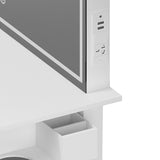 Vanity Desk Set With Mirror For Makeup, Makeup Table With 1 Drawer Storage Cosmetics, Vanity 56438558