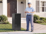 Dual Compartment Package Delivery Box with Code Lock & Key Lock, Galvanized Steel Parcel Mailbox for 95418728