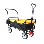 ZUN folding wagon Collapsible Outdoor Utility Wagon, Heavy Duty Folding Garden Portable Hand Cart, Drink W22747804