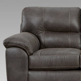 Tirana Contemporary 2-PCS Living Room Set, Fabric Pillow-top Arm Sofa and Loveseat, Sequoia Ash T2574P195187