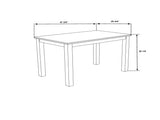Sarang Black Dining Table and Silver Dining Chairs B201P359580