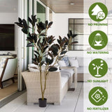 Simulated green plant pot indoor living room home iron tree leaves tree bonsai home W2945P278470